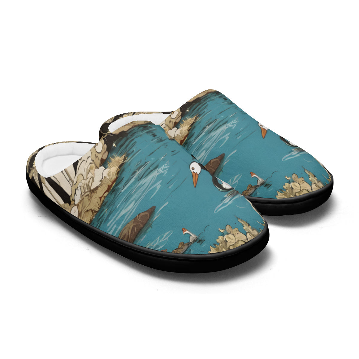 Landscape Wonder Personalized Warm Cotton Slippers | Flannel