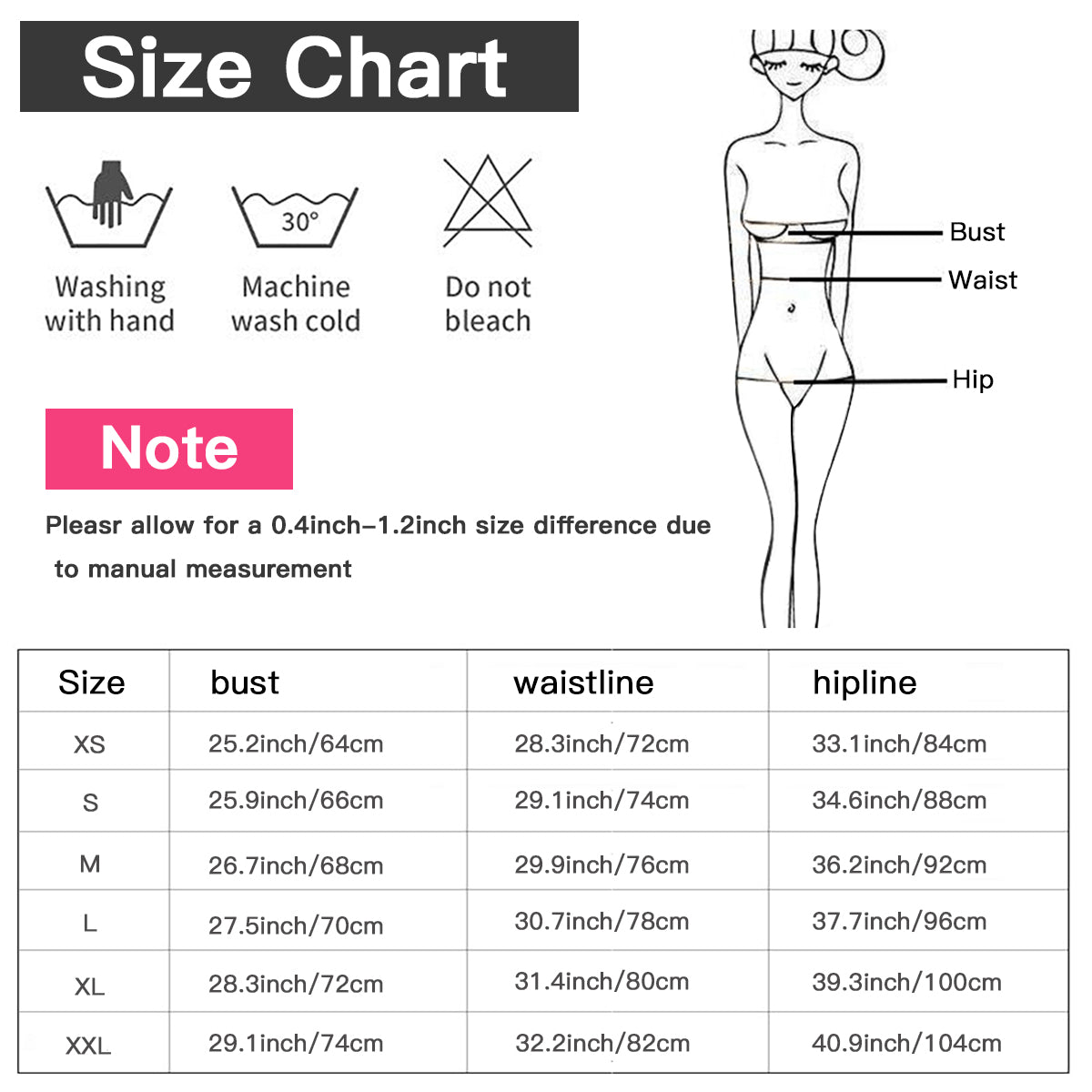 Colorful Design Three-Point Bikini Swimsuit