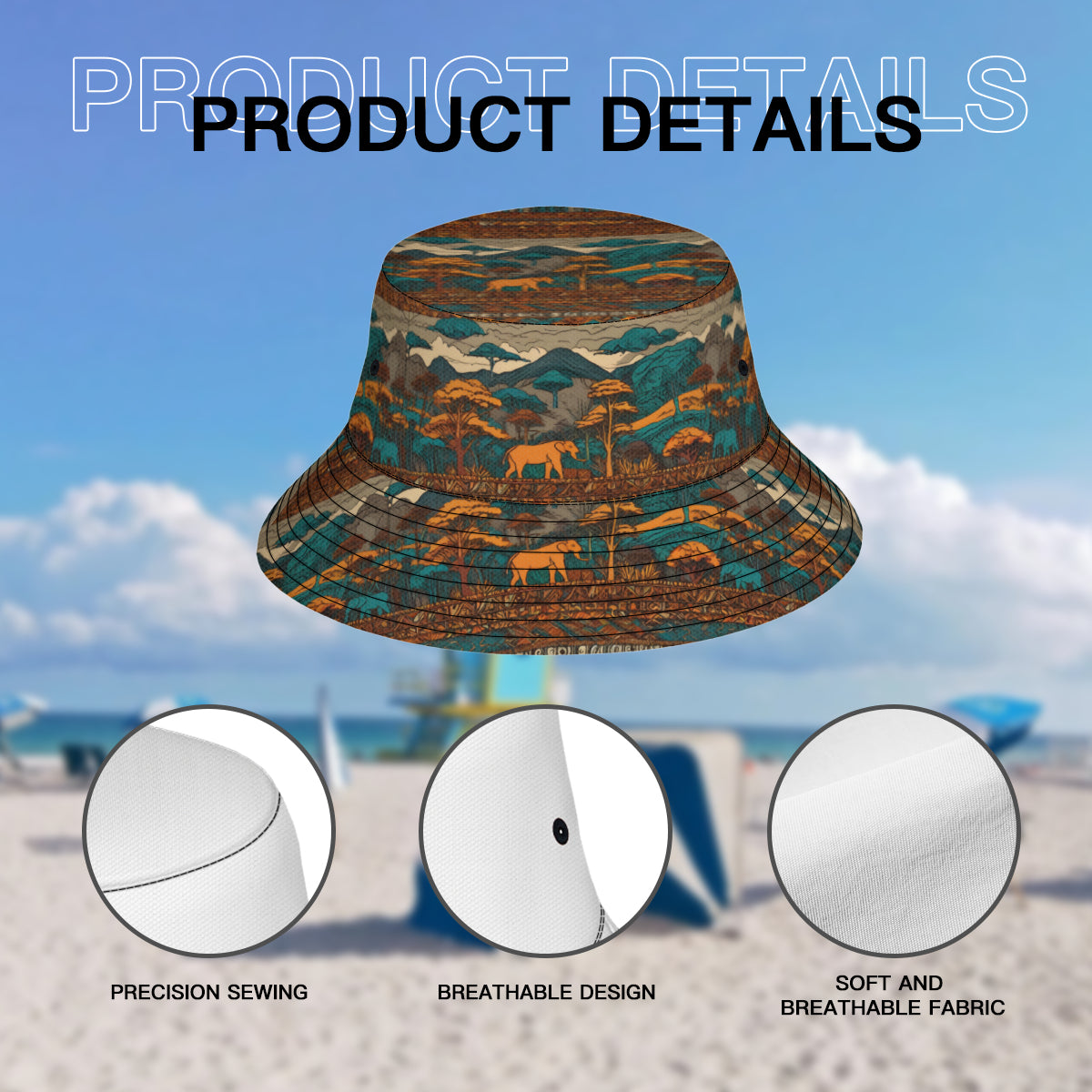 Beautiful Landscape Double-Sided All-Over Print Fisherman Hat | Polyester