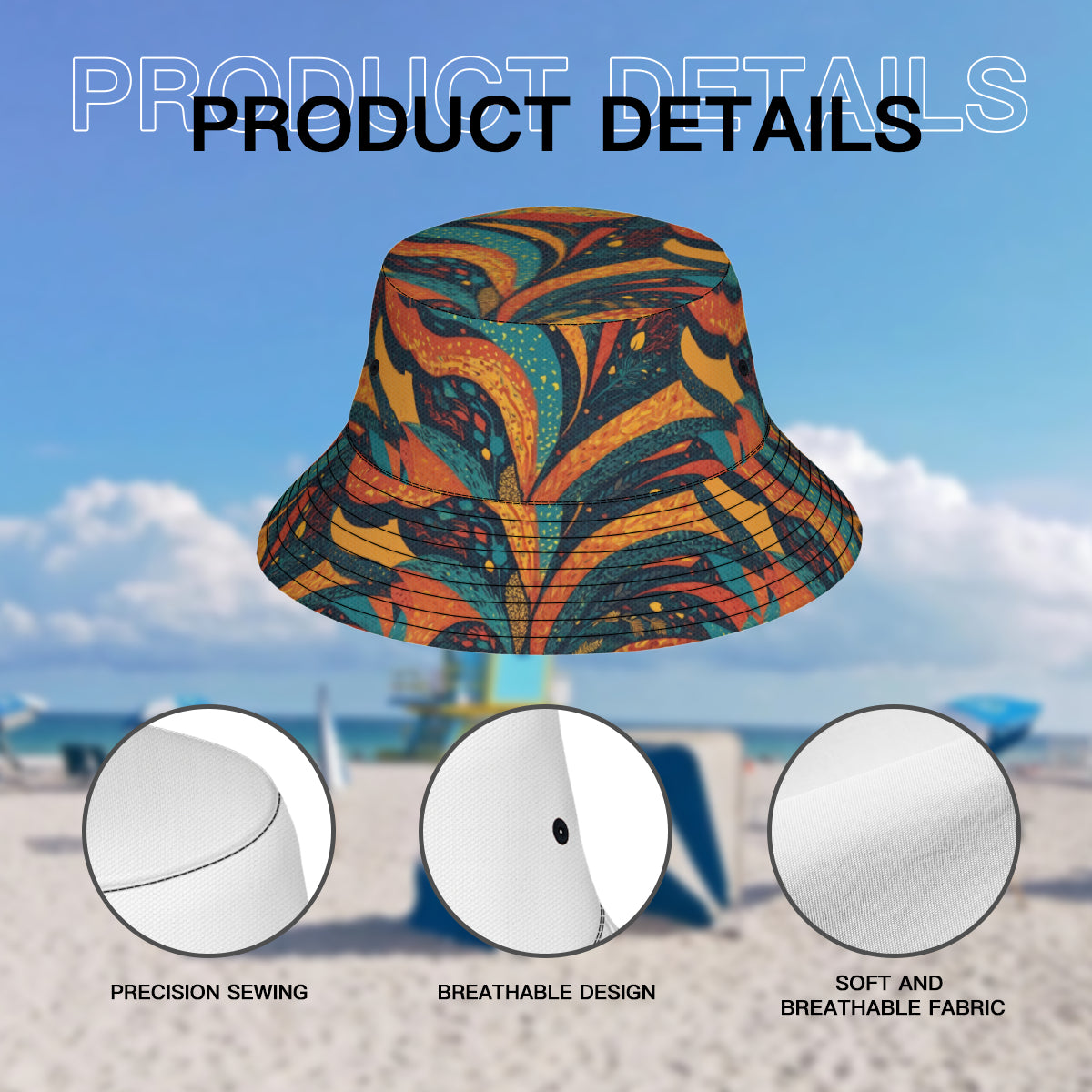 Abstract Beauty Fisherman Hat | Polyester