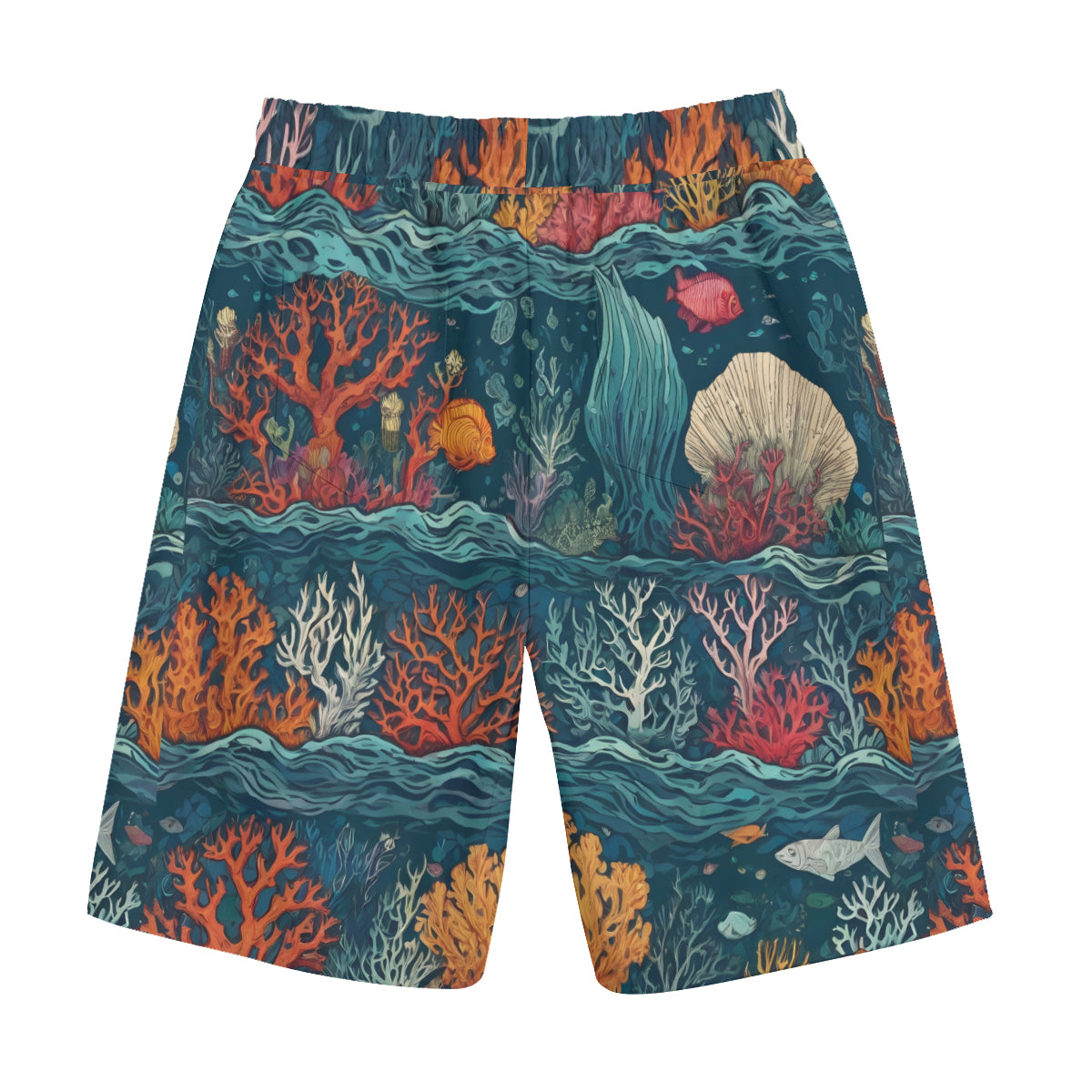Under Sea Beauty Men's Casual Short Pants | Polyester