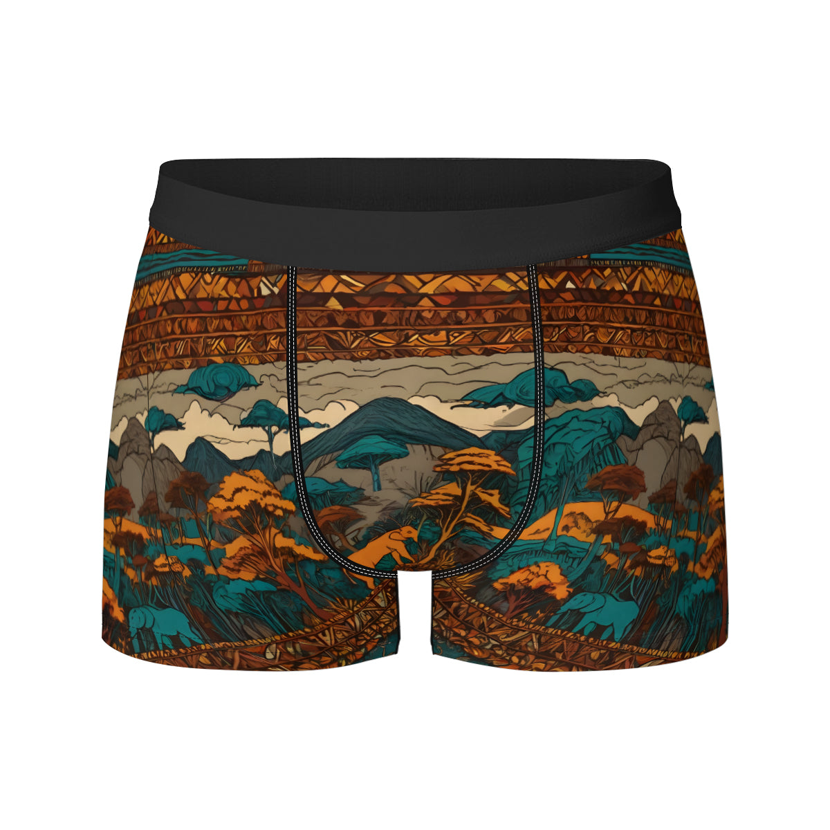 Beautiful Landscape Men's Underwear (Front and Back Design)丨Polyester