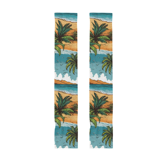 Beach Front UV-Proof Cool Arm Cover Sunscreen Gloves | Polyester
