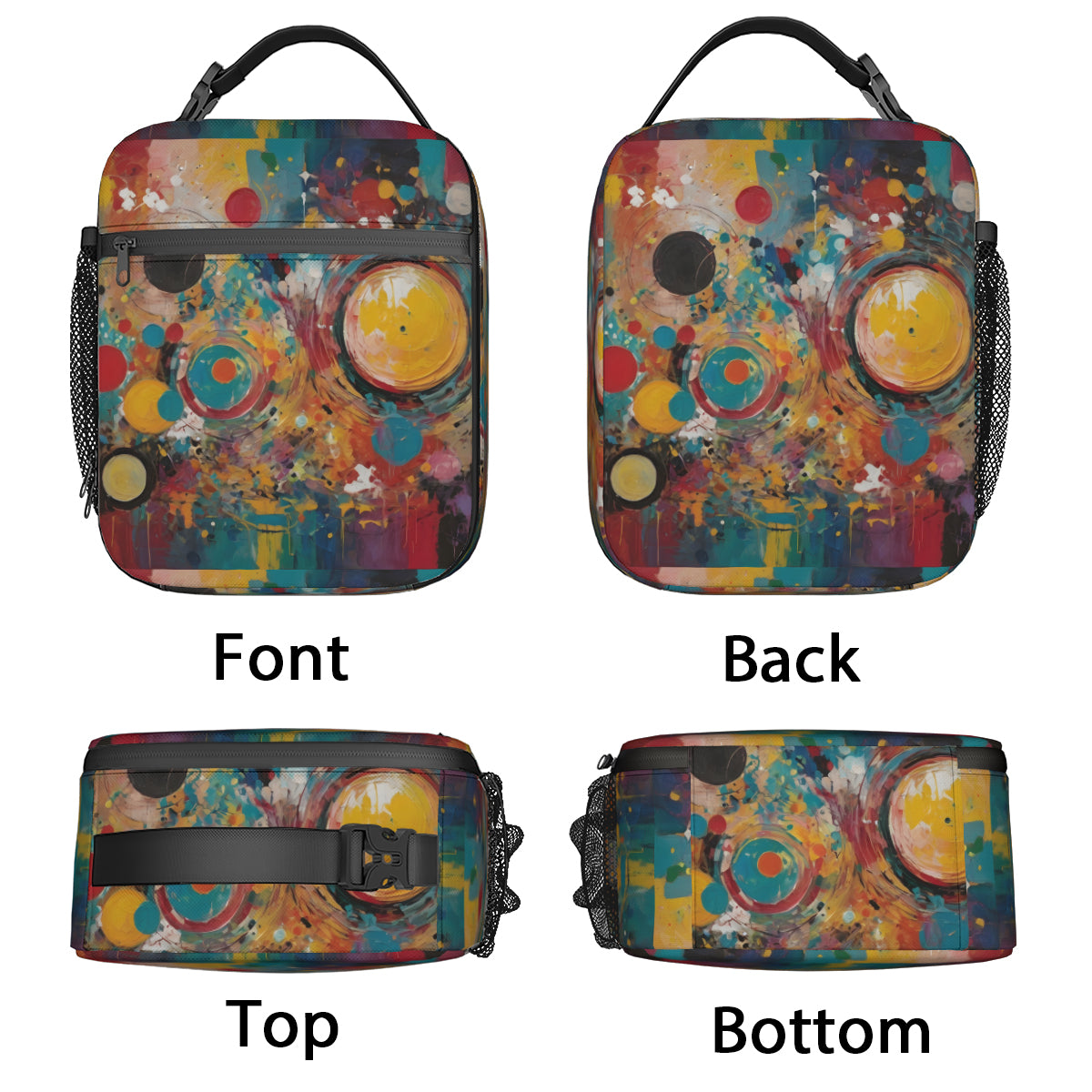 Crazy Design Portable Handheld Insulated Lunch Bag｜Oxford Cloth