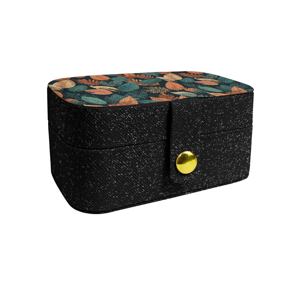 Colorful Leaves Personalized Portable Jewelry Box | PU