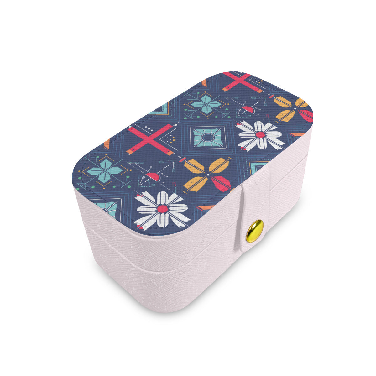 Abstract Pattern Personalized Portable Jewelry Box