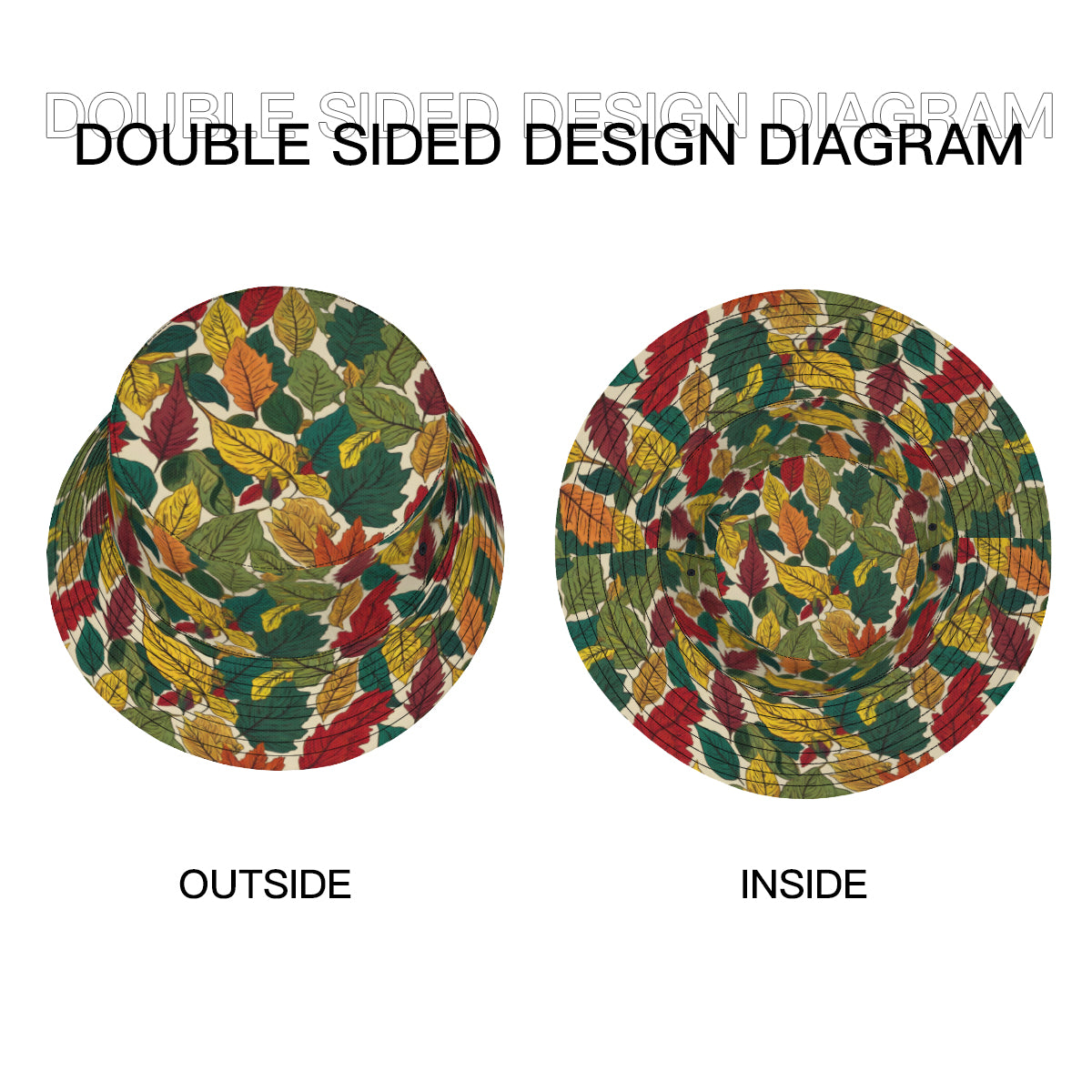 Awesome Leaves Fisherman Hat | Polyester