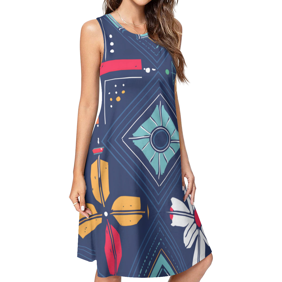 Abstract Pattern Women's Casual Dress