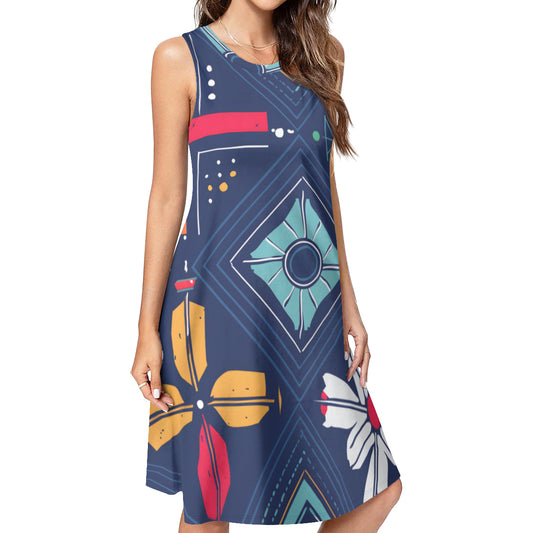 Abstract Pattern Women's Casual Dress
