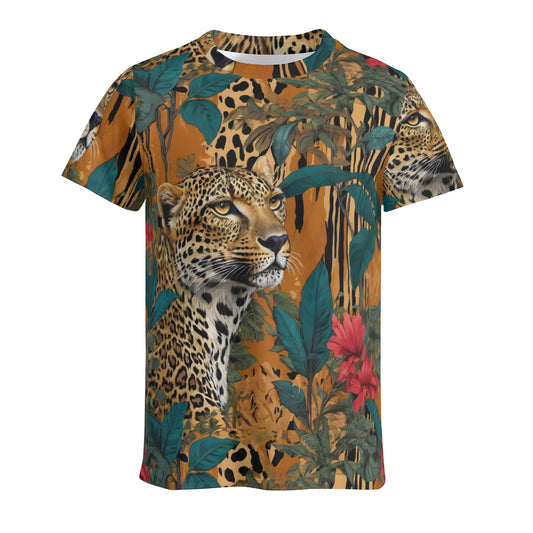 Warrior Leopard Men's Comfort T-Shirt | 190GSM 95%Polyester 5%Spandex