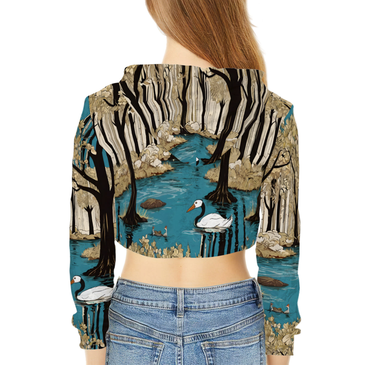 Landscape Wonder Women's Crop Top Hoodie