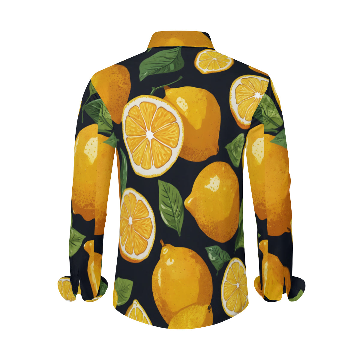 Lemon Men's Classic Long-Sleeved Shirt | Polyester