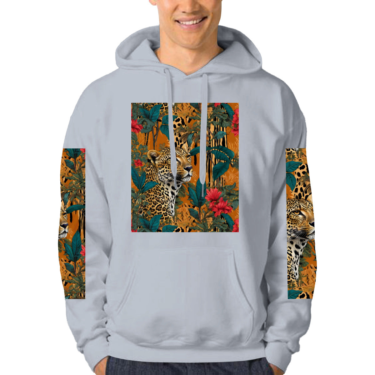 Warrior Animal Men's Hoodie (DTF) | Polyester