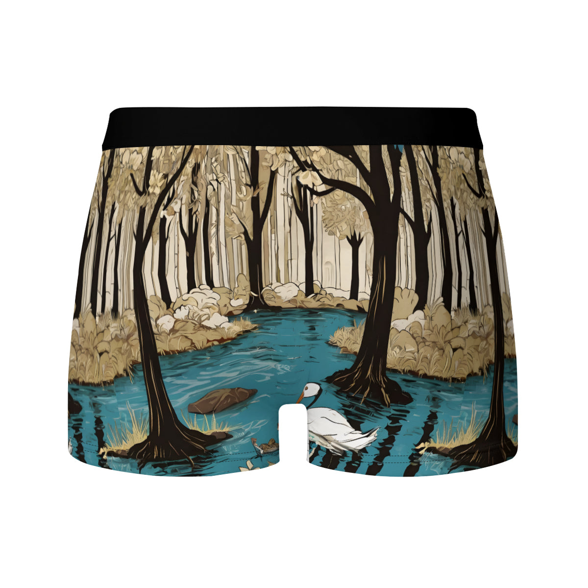 Landscape Wonder Men's Underwear (Front and Back Design)丨Polyester