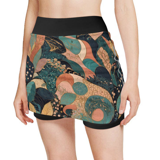 Abstract Wonder Women's Sports Skirt