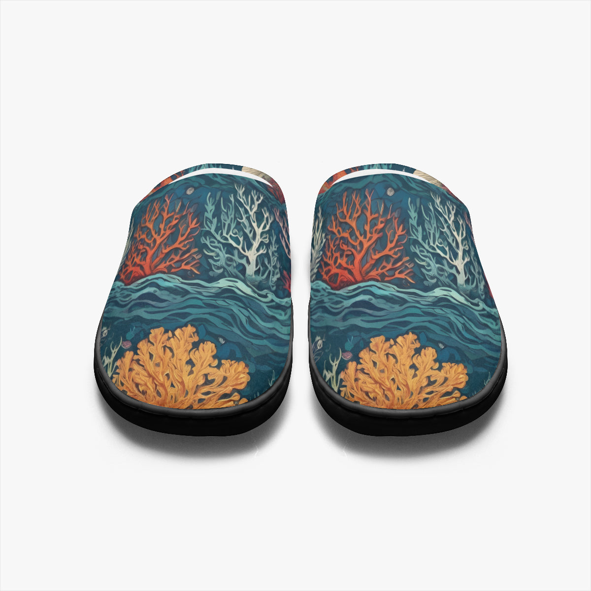 Under Sea Beauty Personalized Warm Cotton Slippers | Flannel