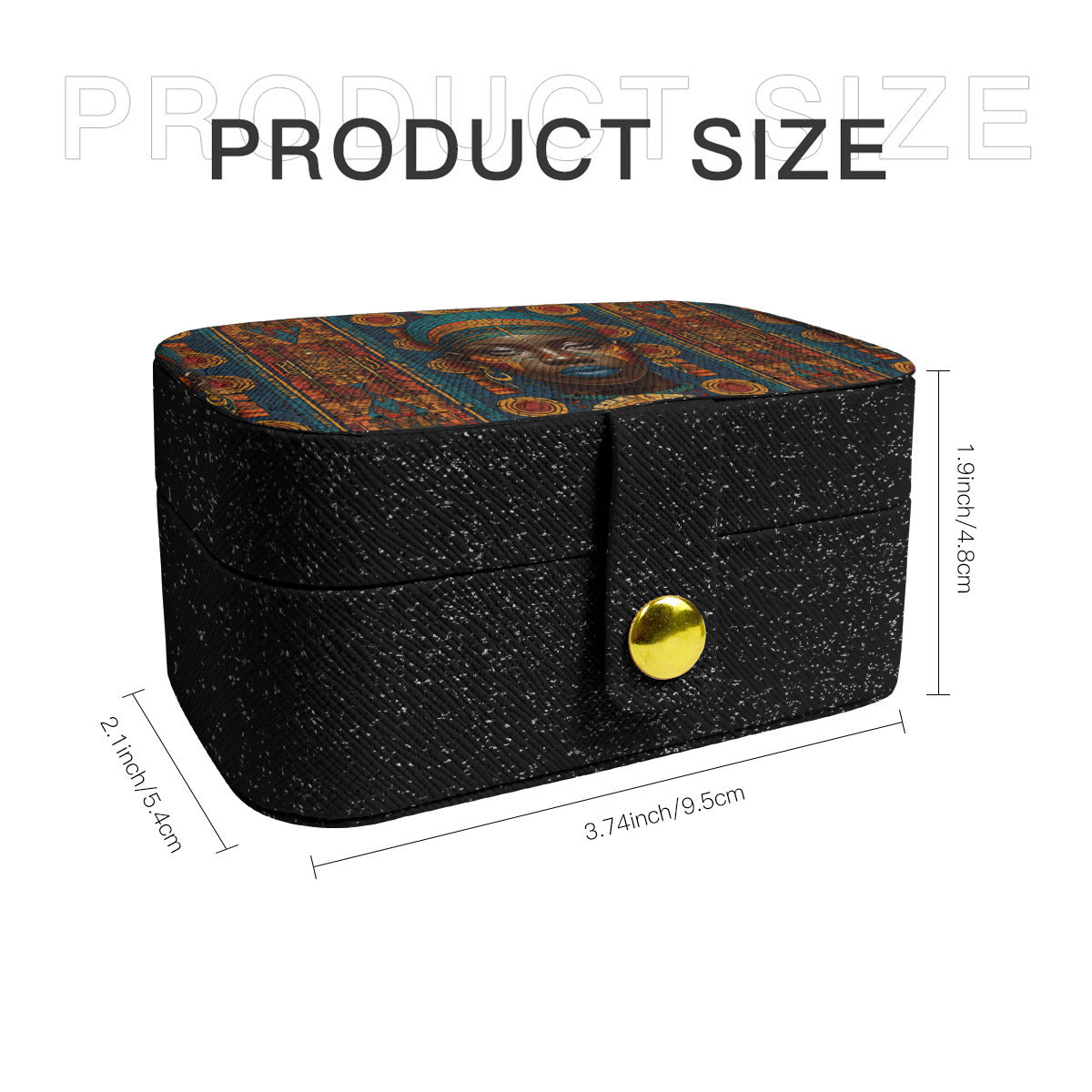 African Image Personalized Portable Jewelry Box | PU