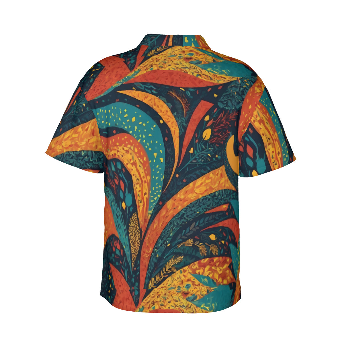 Abstract Beauty Men's Short-Sleeve Hawaiian Shirt (Lightweight) | Polyester