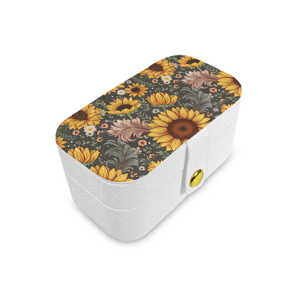 Sunflower Personalized Portable Jewelry Box