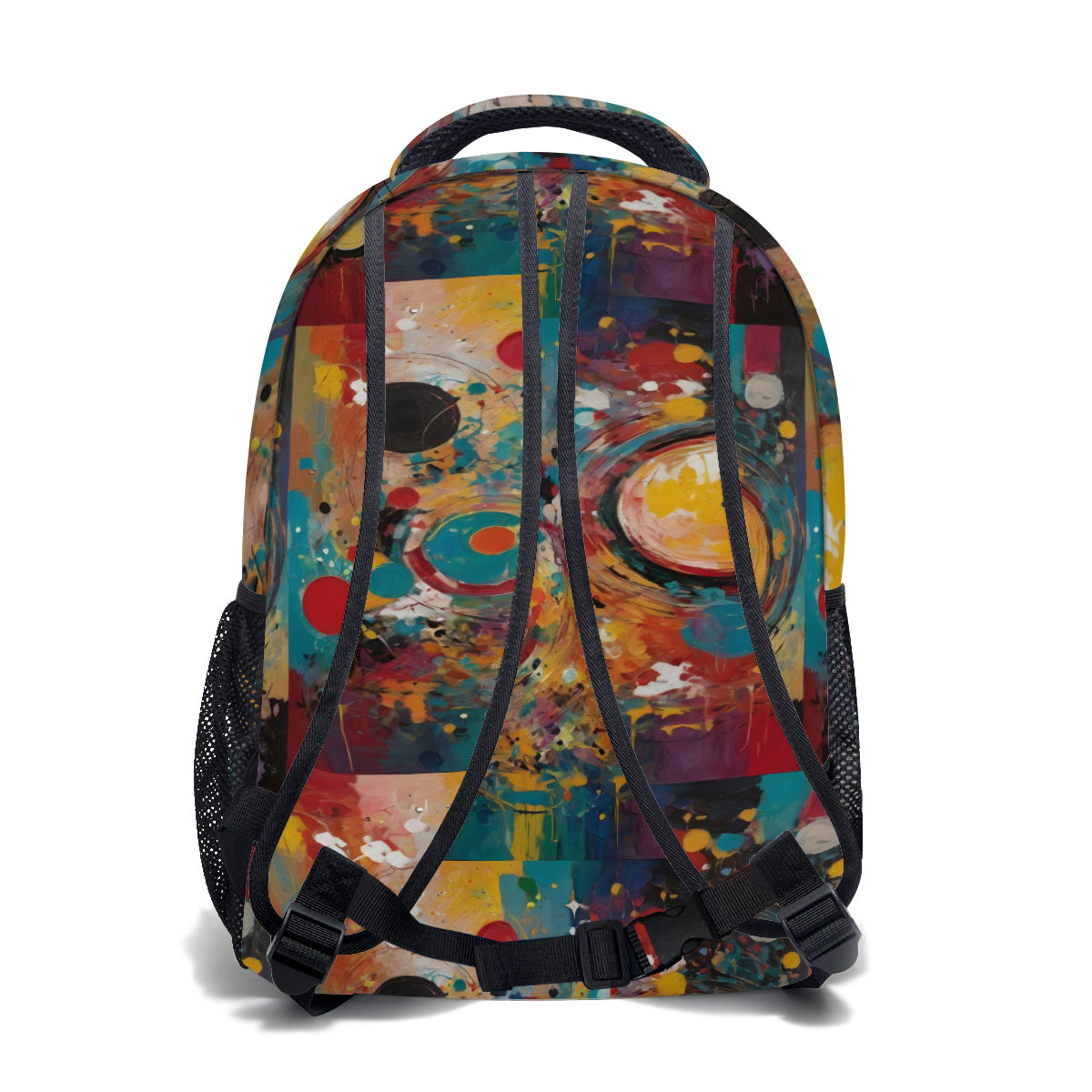 Crazy Design Student School Bag + Portable Tote Insulated Lunch Bag + Pen Pouch | Oxford Cloth