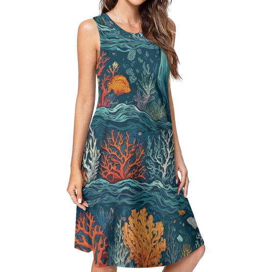 Under Sea Beauty Women's Casual Dress | Polyester