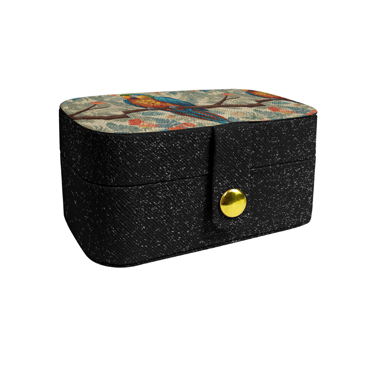 Parrot Design Personalized Portable Jewelry Box | PU