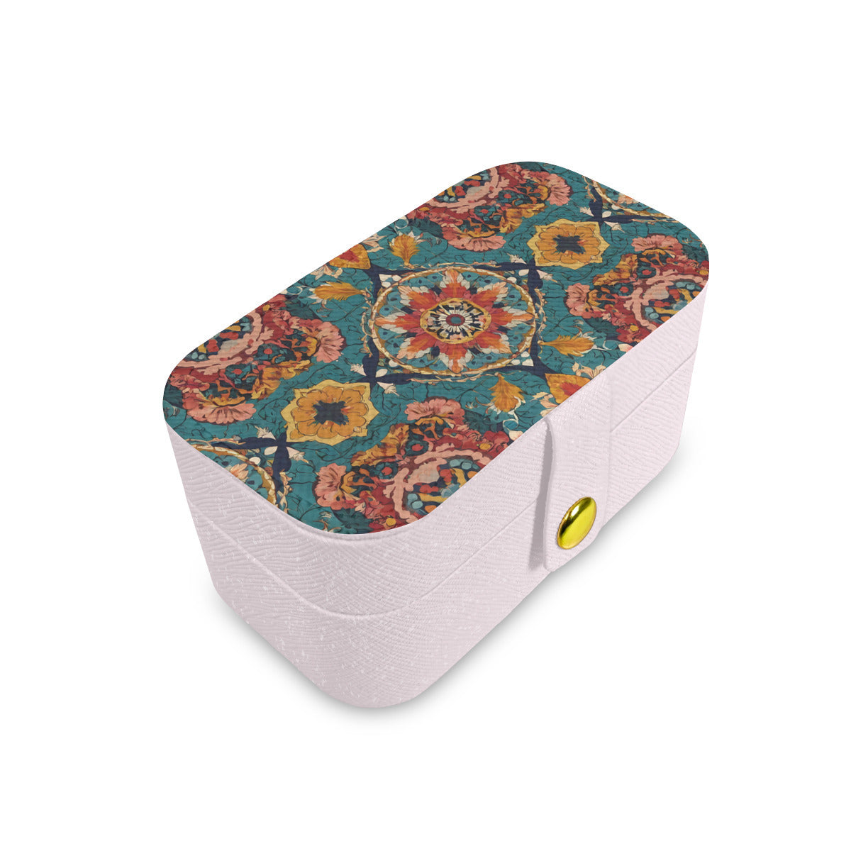 Abstract Design Personalized Portable Jewelry Box | PU