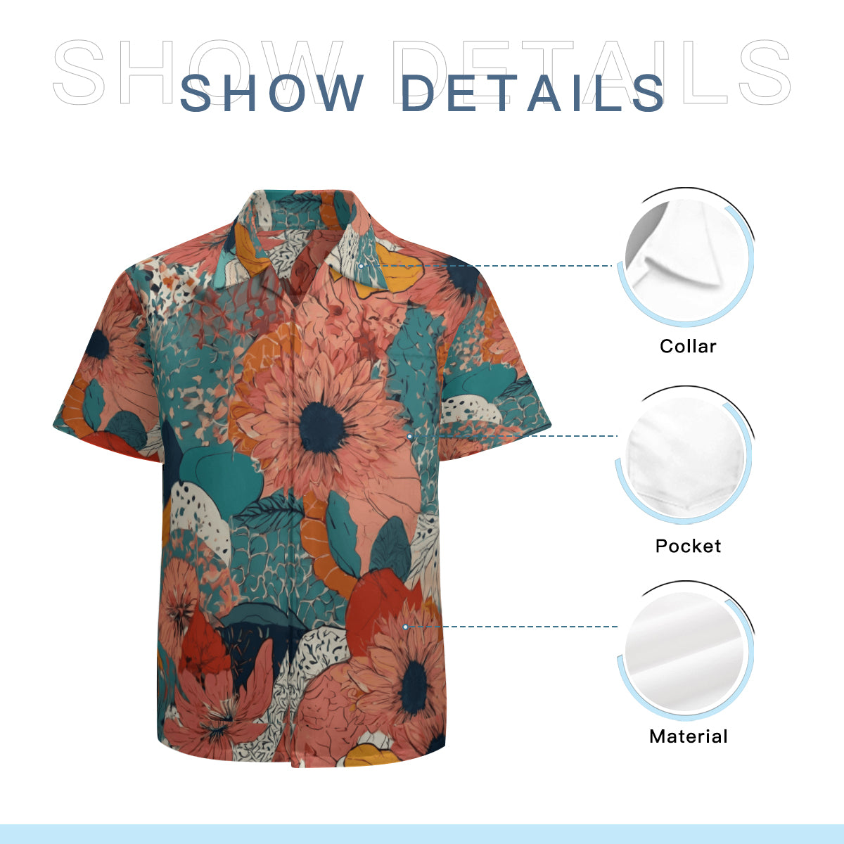 Awesome Floral Hawaiian Shirt | Polyester