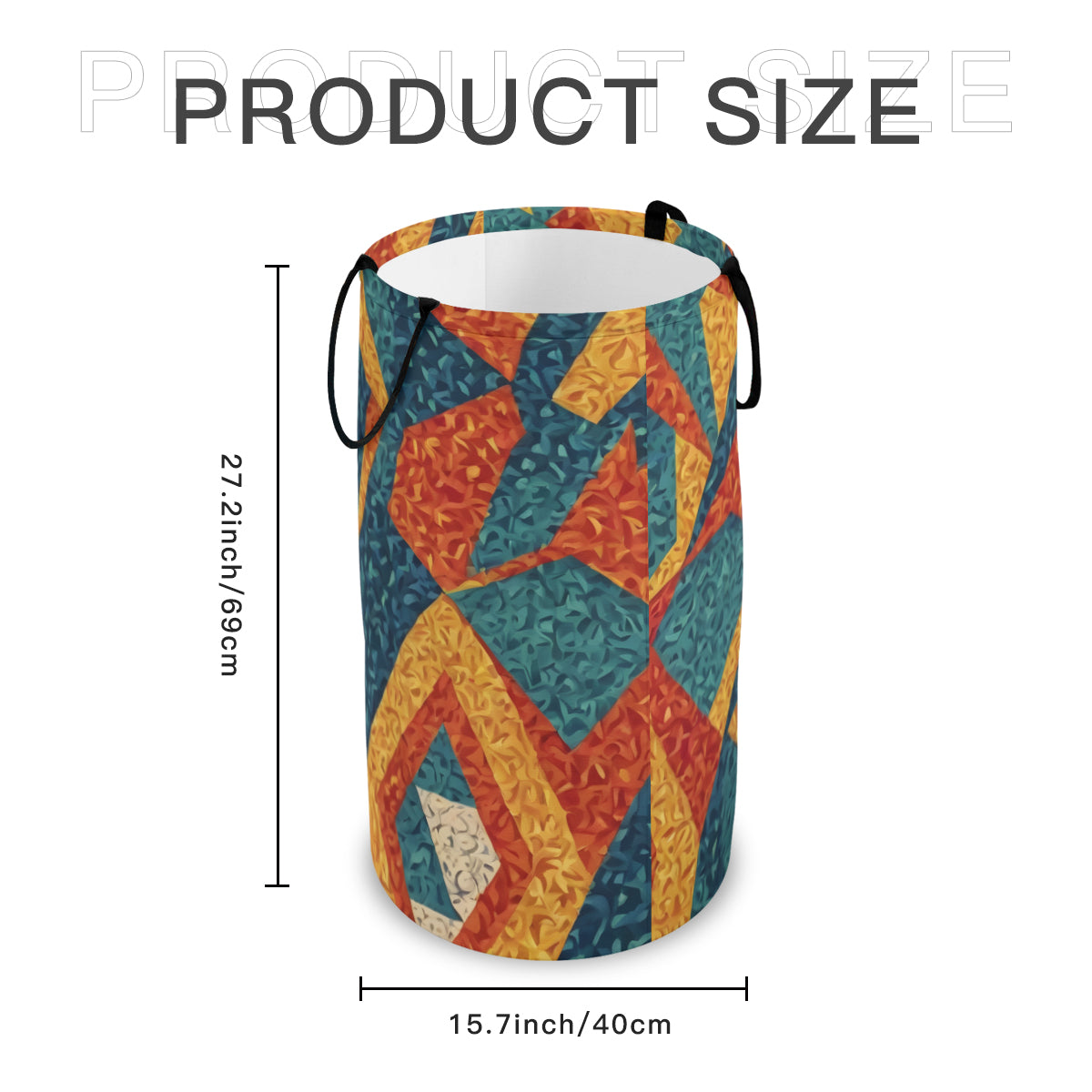 Abstract Pattern Large Capacity Foldable Laundry Basket | Polyester