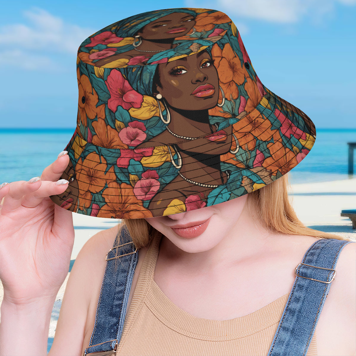 Melanin Queen Fisherman Hat | Polyester