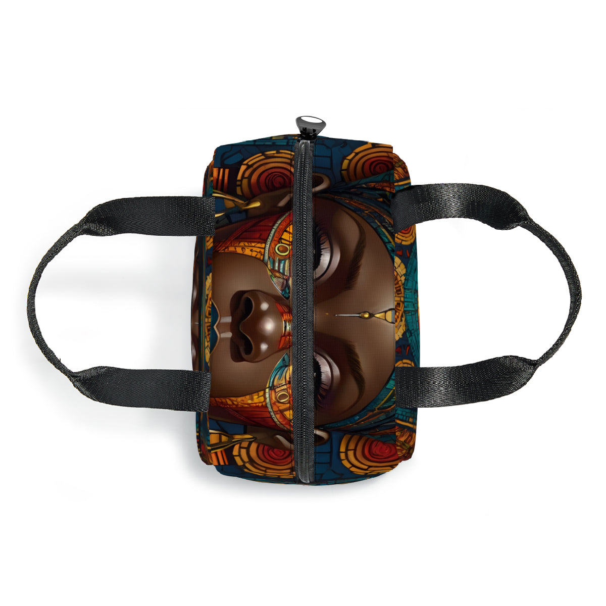 African Image Personalised canvas handheld insulated lunch bag (with side pocket)｜Polyester