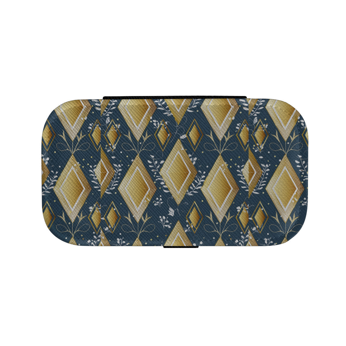Abstract Gold Personalized Portable Jewelry Box