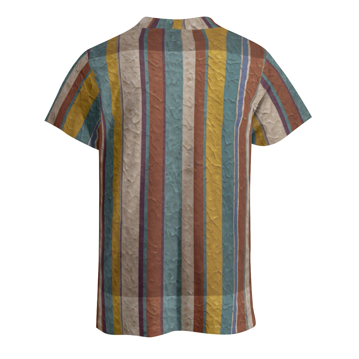 Strip Design Men's Comfort T-Shirt | 190GSM 95%Polyester 5%Spandex
