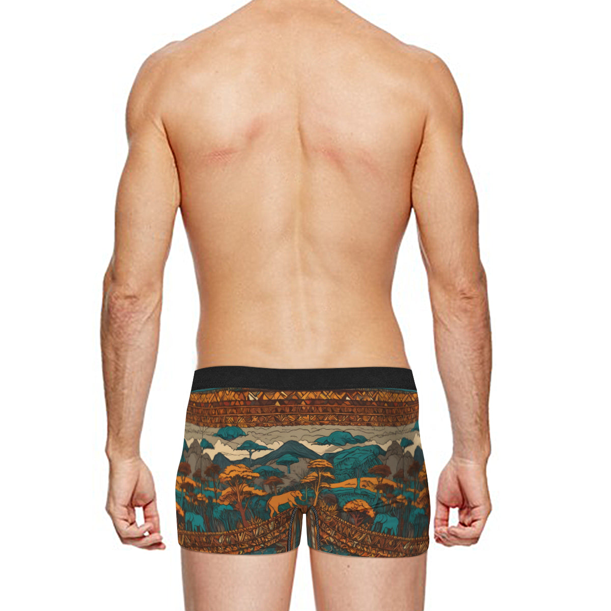 Beautiful Landscape Men's Underwear (Front and Back Design)丨Polyester