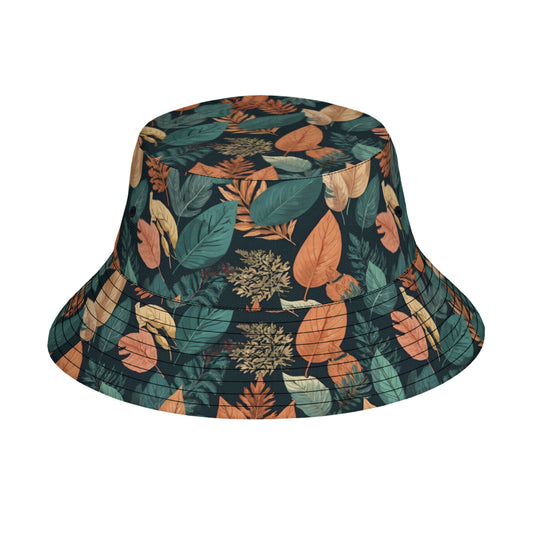 Colorful Leaves Fisherman Hat | Polyester