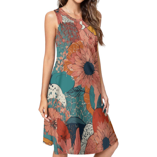 Awesome Floral Women's Casual Dress | Polyester